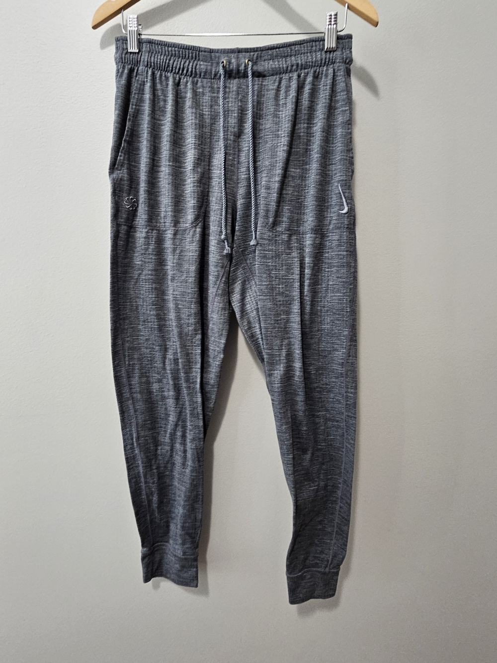 Nike Women's Gray Heather Track Joggers with Drawstring